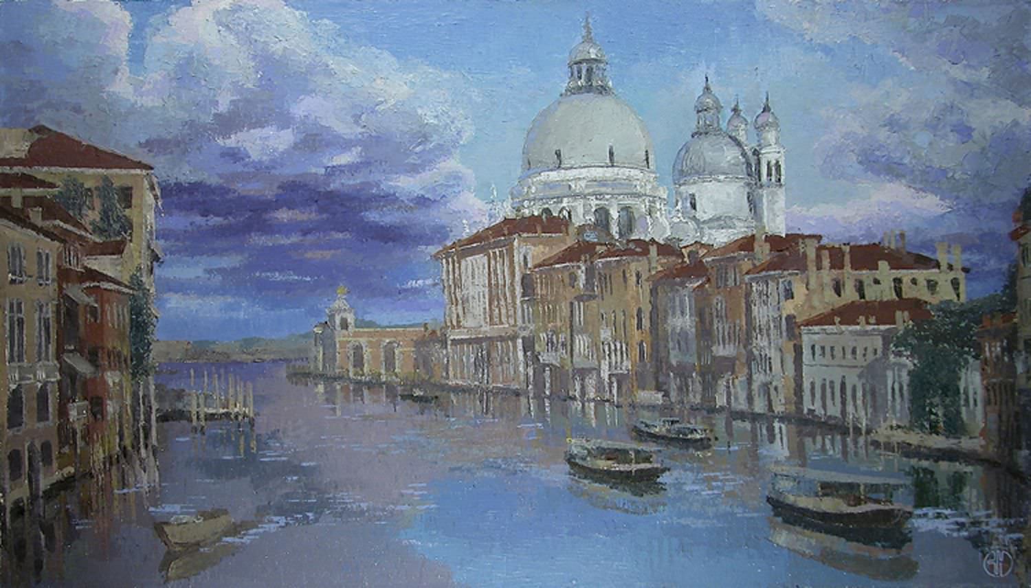 Продаю картину: автор Аксамитов Юрий, La mia Venezia, Santa Maria de la Salute - фотография