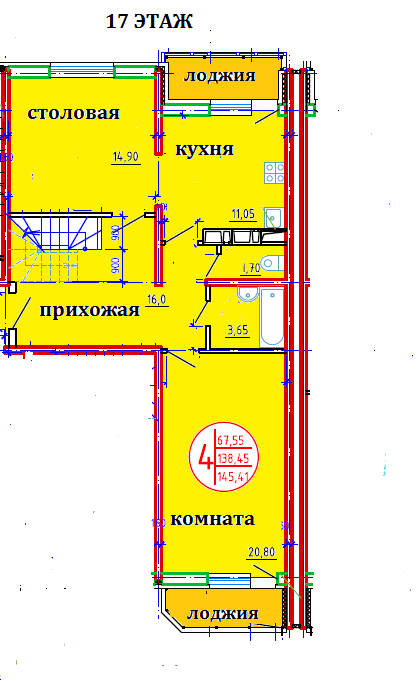 Продаю двухэтажную квартиру в городе Краснодар - фотография