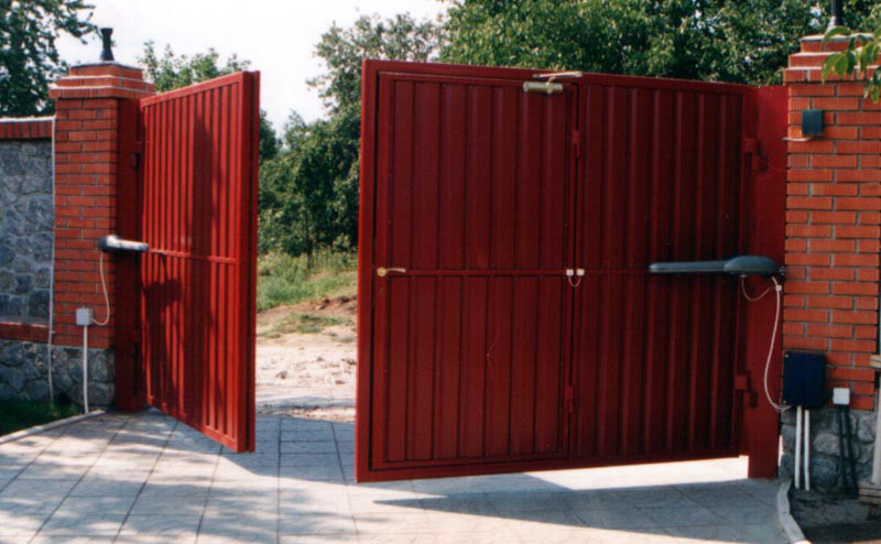 Откатные ворота в Электростали - фотография