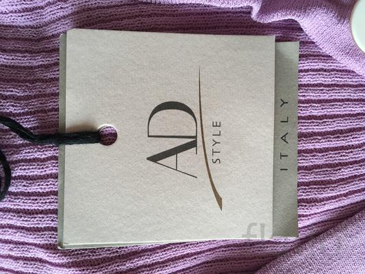Кофта новая ad style италия 44 46 м s женская фиолетовая лапша вязаная лаванда - фотография
