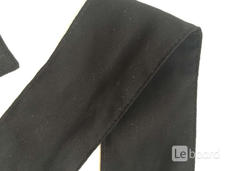 Пояс лента ткань черная аксессуар на волосы голову ремень 12 см ширина украшение бижутерия мода стил - фотография