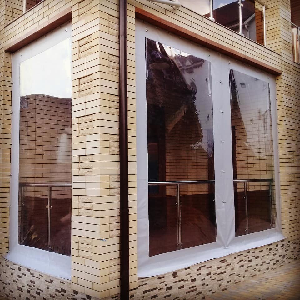 Mягкие окна для беседки, веранды, террасы - фотография