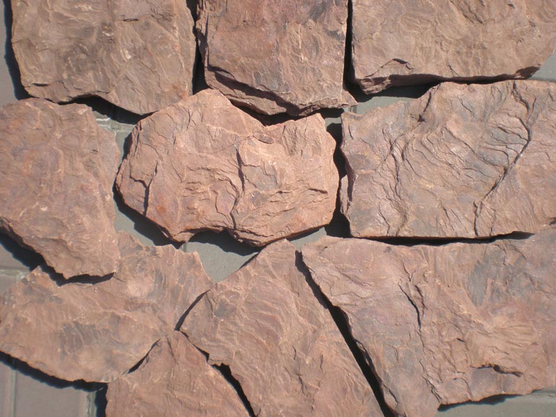 Камень Красный Дракон природный песчаник обожженный - фотография