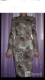 Платье новое blumarine италия м 46 леопард шерсть миди теплое бежевое коричневое кофейное - Продажа объявление в Москве