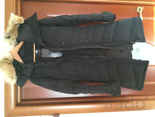 Куртка пуховик новый canada goose 46 м женская парка черная копия люкс - фотография
