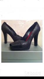 Туфли gianmarco lorenzi италия 39 размер кожа черные платформа 1см каблук 10 шпилька женские кожаные - Продажа объявление в Москве