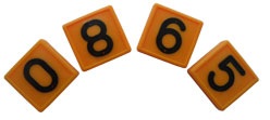 Номерной блок для ремней (от 0 до 9 желтый) КРС - фотография