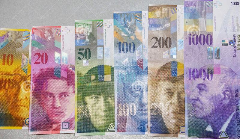 Куплю, обмен швейцарские франки 8 серии, бумажные английские фунты и др - фотография