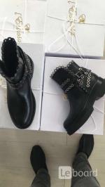 Ботинки новые lestrosa италия кожа 39 черные внутри кожаные осень весна демисезонные обувь женская - Продажа объявление в Москве